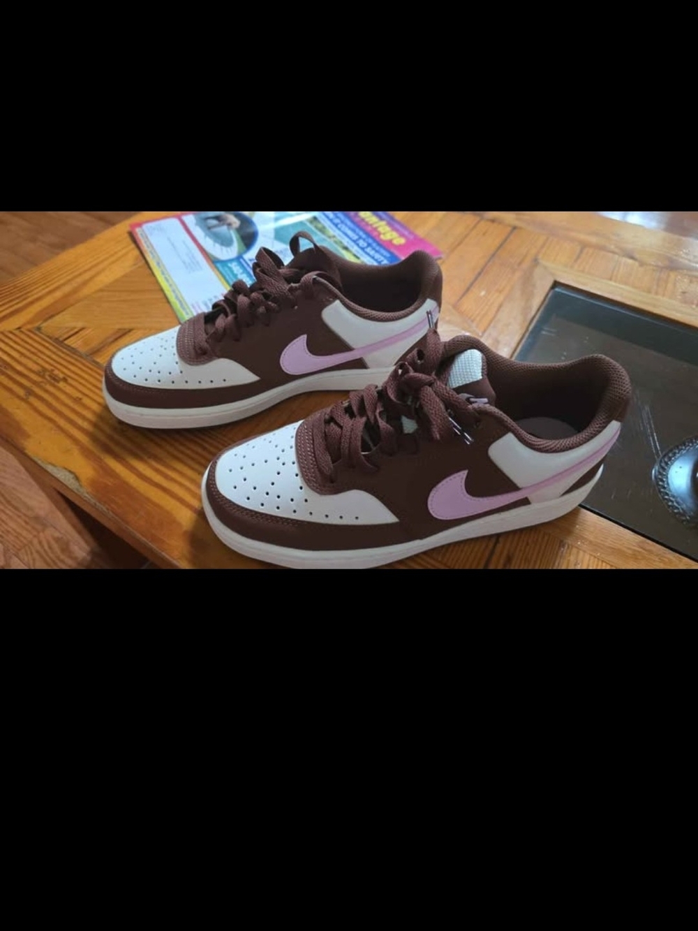 Nike Court Vision Low Fauna Brown Pink Foam Sneakers